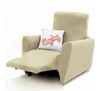 Copripoltrona Reclinabile Poltrone Relax Easy Long elasticizzato Tinta Unita