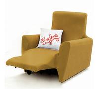 Copripoltrona Reclinabile Poltrone Relax Easy Long elasticizzato Tinta Unita