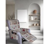 Copripoltrona Reclinabile Relax T.Unita e Fantasia Vari Disegni Idroreppellente