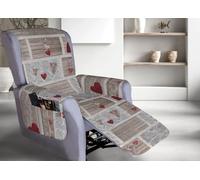 Copripoltrona Reclinabile Trapuntata Shabby Love Poltrona Relax Linea Pensieri D