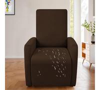 Copripoltrona Relax Reclinabile Completo 4-Pezzo Fodera Per Poltrona Elasticizzato 1 Posto Con 2 Tasche, Coprisedile Impermeabile Lavabile Antiscivolo(A-8,6 Sets)