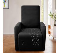 Copripoltrona Relax Reclinabile Completo 4-Pezzo Fodera Per Poltrona Elasticizzato 1 Posto Con 2 Tasche, Coprisedile Impermeabile Lavabile Antiscivolo(A-2,1 Set)