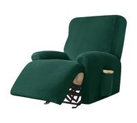 Copripoltrona Relax Reclinabile, Copripoltrona Elettrica Reclinabile | Elasticizzatocon Tasche Universale Copri Poltrona Elettrica Reclinabile con Braccioli(25#verde Scuro,3 Posto)