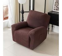 Copripoltrona Relax Reclinabile Elastica Jacquard, Copridivano Universale Per Poltrone Sofa, Protegge La Poltrona Reclinabile Elettrica E Il Divano Relax. (Brown)