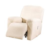 Copripoltrona Relax Reclinabile Elastico 4 Pezzi, Con Tasche Laterali, Copripoltrona Fodera Per Poltrona 1 Posto, Tessuto jacquard a spina di pesce in poliestere, morbido e resistente all'usura(A)