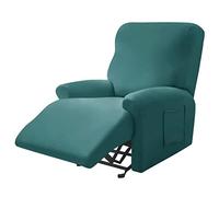 Copripoltrona Relax Reclinabile Elettrica Universale, Fodere Per Poltrona Relax Tinta Unita 1/2/3 Posto Copripoltrona Reclinabile Elasticizzato Coprisedile Con Tasche ( Color : N , Size : 1 seat )