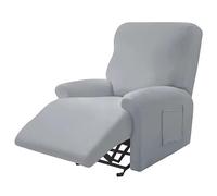 Copripoltrona Relax Reclinabile Elettrica Universale, Fodere Per Poltrona Relax Tinta Unita 1/2/3 Posto Copripoltrona Reclinabile Elasticizzato Coprisedile Con Tasche ( Color : A , Size : 1 seat )
