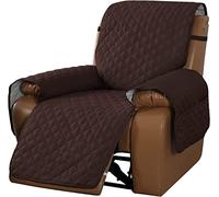 Copripoltrona Relax Reclinabile Trapuntato Copridivano Reclinabile, Copertura Salvadivano per Poltrona Antiscivolo Antivegetativa per Protezione Divano con Fascia Elastica (Marrone,1 Posto/Sedia)