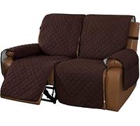 Copripoltrona Relax Reclinabile Trapuntato Copridivano Reclinabile, Copertura Salvadivano per Poltrona Antiscivolo Antivegetativa per Protezione Divano con Fascia Elastica (Marrone,2 Posti/Divanetto)
