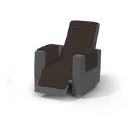 Copripoltrona Doubleface Elegant: Marrone-Crema