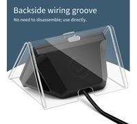 Copripolvere in acrilico per StreamDeck MK2 con facile accesso e base stabile