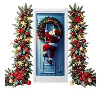Copriporta Natale pupazzo di neve ornamento festivo riutilizzabile con