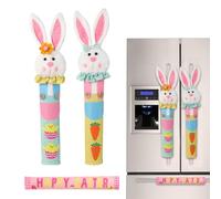 Copriporta per Frigorifero - Decorazione per Cucina Riutilizzabile Antiscivolo | Protettore per Porta Frigorifero Coniglio Pasquale | per Soggiorno Bagno Ufficio Dormitorio Appartamento Ristorante