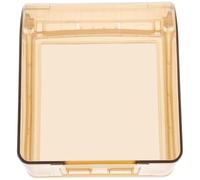 Copripresa Adesivo per Bagno e Balcone, Plastico 11,8x10,5x7,5cm | Design Trasparente, Uscita Cavo Precisa, Adesivo Forte, per Prese Cucina e Sanitari Intelligenti