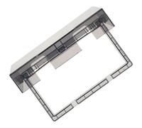 Copripresa Elettrica da Muro per Bagno, Nero ABS | Design Trasparente, Uscita Cavo Precisa e Sede Riservata, Protezione per Prese Adattatori Inseriti