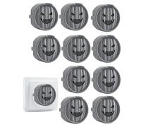 Copriprese, copriprese, 10 x coperchi di uscita Ghost Smile - Protezione per spine di sicurezza per la casa, tappi di sicurezza per prese di corrente, protezioni per prese elettriche
