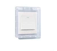 Copriprese elettriche, 6 Pcs Socket Box Switch Cover, 86 Type Ultra-Thin Waterproof Protection, 9×9 CM(Transparent)