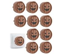 Copriprese elettriche,Copriprese | Cappellino per uscita Ghost Smile 10X,Protezioni per prese elettriche, protezioni per prese di sicurezza domestiche, cappucci di sicurezza a prova di bambino