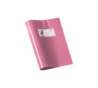 Copriquaderno A5 in PVC Coprente - 13 colori disponibili, con Tasca Porta Nome Personalizzabile e Alette Salva Pagina (Rosa, A5)