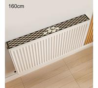 Copriradiatore per bloccare la polvere realizzato in materiale lino cotone lunga