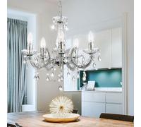 Lampadario a sospensione con lampada da soffitto, Globo 6311_Variante, Clear, E14 0.00 wattsW 230.00 voltsV