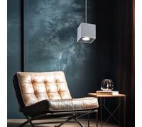 Coprire Lampada Sospensione Grigio Salotto Ess Camera Illuminazione Alu a Piazza