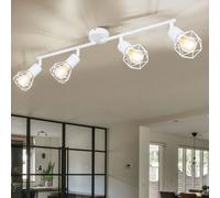 Coprire Spot Barra 4-flammig Lampada Metallo Bianco Salotto Ess Dormire Camera [EEK: Non valutato]