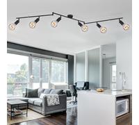 Coprire Spot Barra Faretto Luce Nero Dormire Camera Corridoio Lampada Regolabile [EEK: Non valutato]