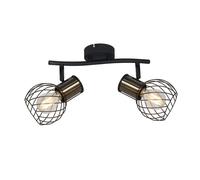Coprire Spot Lampada a Faretto Nero-Oro Illuminazione Soggiorno Camera da Letto [EEK: Non valutato]