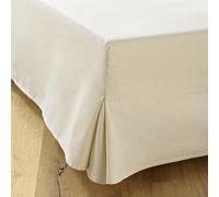 Coprirete 180 x 200 ecru - 4 volanti da 38 cm per rete 180 x 200 con gambe - Fodera rete 180 x 200 ecu - Made in Europe - Gonna da letto 180 x 200 - Protezione rete 180 x 200