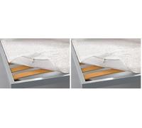 Coprirete Modello Alba con Elastici In 100% Poliestere Made Italy Singolo Lavabile in lavatrice (Confezione da 2)