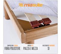 COPRIRETE PIAZZA E MEZZA PER LETTO RETE ORTOPEDICA TRAPUNTATO ANTIUMIDITA'