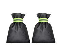 Coprirubinetti da esterno per l'inverno - Coprirubinetto invernale | Isolamento per tubi da 2 pezzi con striscia riflettente per la decorazione domestica natalizia del giardino del patio