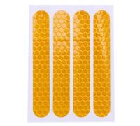 Copriruota Anteriore Posteriore Conchiglia Protettiva Adesivo Riflettente per Accessori Scooter Max G30 4 Pezzi, Giallo