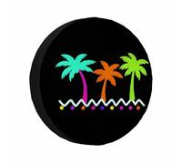 Copriruota Borsa Tropical Palm Trees Beach Coperchio Ruota Di Scorta 15 inch
