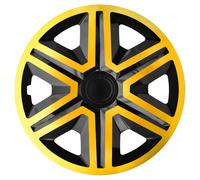 Copriruota Auto 15 Pollici Oro Nero Set 4 NRM ACTION