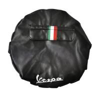 COPRIRUOTA COPRI RUOTA DI SCORTA NERO CON TASCA BANDIERA ITALIANA PER PIAGGIO VE