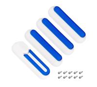 Copriruota Coprimozzo Gusci Protettivi Adesivi Riflettenti, Compatibili Con Gli Accessori For Monopattini Elettrici Xiaomi 1S Pro 2 M365 3 Pro(White Blue)