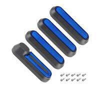 Copriruota Coprimozzo Gusci Protettivi Adesivi Riflettenti, Compatibili Con Gli Accessori For Monopattini Elettrici Xiaomi 1S Pro 2 M365 3 Pro(Black Blue)