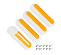 Copriruota Coprimozzo Gusci Protettivi Adesivi Riflettenti, Compatibili Con Xiaomi 1S Pro 2 M365 Mi3 Pro Accessori For Monopattini Elettrici(White Orange)