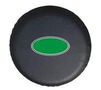 Copriruota Di Scorta 1Pcs dell'automobile di alta qualità 14" 15" ruota scorta del pneumatico della copertura Borsa Custodia protezione for Land Rover accessori in pelle 17" pollici PU 16"(17 inch)