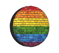 Copriruota di scorta Blu Gay Pride LGBT Abstract Union Dirty Purple Texture Protezioni per ruote transessuali Copriruota resistenti alle intemperie Misura universale per rimorchio RV SUV Camion Camp