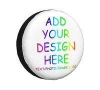 Copriruota di scorta personalizzato Copriruota personalizzato Aggiungi il tuo design, foto, testo adatto per rimorchio Camper RV 14-17 pollici per pneumatico