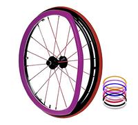 Copriruota for sedia a rotelle,Copricerchio for sedia a rotelle, Copriruota for sedia a rotelle sportiva for ruota posteriore Copertura for spinta a mano in silicone, Antiscivolo/Resistente all'usura,