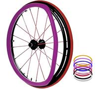 Copriruota for sedia a rotelle, Copricerchio for sedia a rotelle da 24 pollici, 1 paio Copertura protettiva for anello di spinta for sedia a rotelle antiscivolo Copertura for spinta a mano resistente
