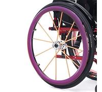 Copriruota for sedia a rotelle, Copricerchio for sedia a rotelle in silicone da 22/24 pollici, Copricerchio for sedia a rotelle, Copertura for spinta a mano antiscivolo resistente all'usura, Migliora