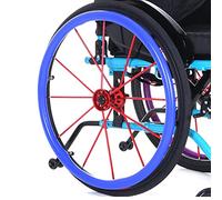 Copriruota for spinta for sedia a rotelle, Copricerchio for spinta for sedia a rotelle da 24 pollici, Copertura for spinta a mano resistente all'usura antiscivolo,Viola,24in ( Color : Blue , Size : 24