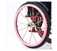 Copriruota Posteriore per Sedia A Rotelle 2 paia di lacci for ruote posteriori for sedia a rotelle, 22/24 pollici, copertura in gomma antiscivolo e resistente all'usura, migliora la presa e la trazion