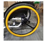 Copriruota Posteriore per Sedia A Rotelle Copertura for spinta manuale antiscivolo resistente all'usura, coperture for cerchione for sedia a rotelle, migliora la presa e la trazione, 1 paio(Yellow)