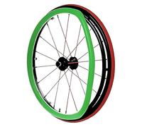 Copriruota Posteriore per Sedia A Rotelle Copricerchio for sedia a rotelle, antiscivolo resistente all'usura, copertura for spinta manuale, migliora la presa e la trazione(Green)